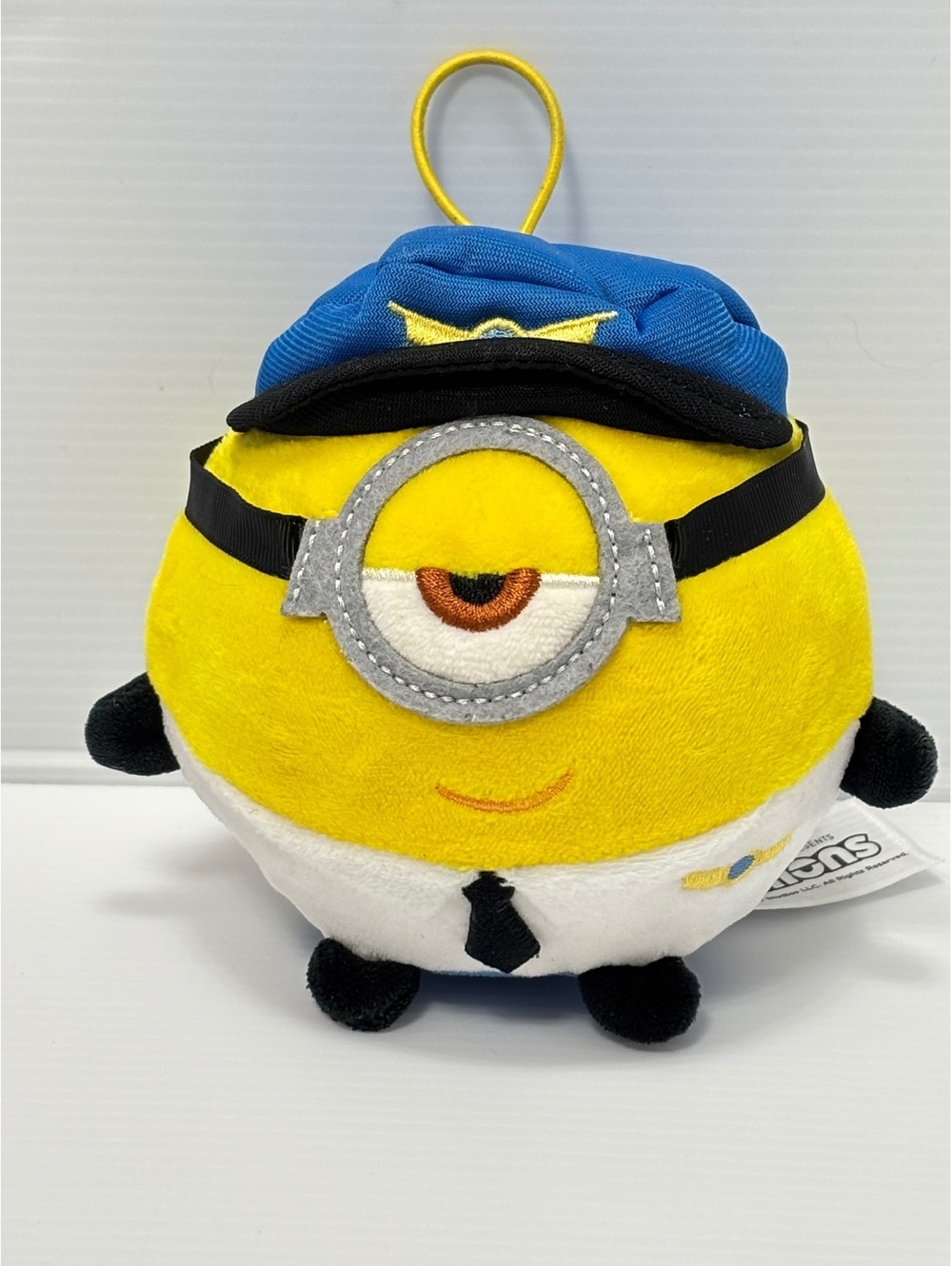 Minions Pilot Officer Plush Toy Soft Stuffed Animal Blue Hat Despicable Me